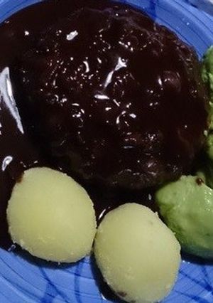 板チョコＤＥ煮込みハンバーグ-レシピのメイン写真