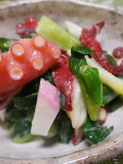 ❤たことワケギのからし酢味噌❤(ぬた)-レシピのメイン写真
