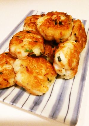 調味料なし!海老とはんぺんのおやき♪-レシピのメイン写真