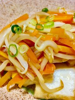 厚揚げのもやしあんかけ-レシピのメイン写真
