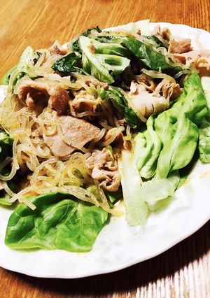 レタスとお肉の炒め物-レシピのメイン写真