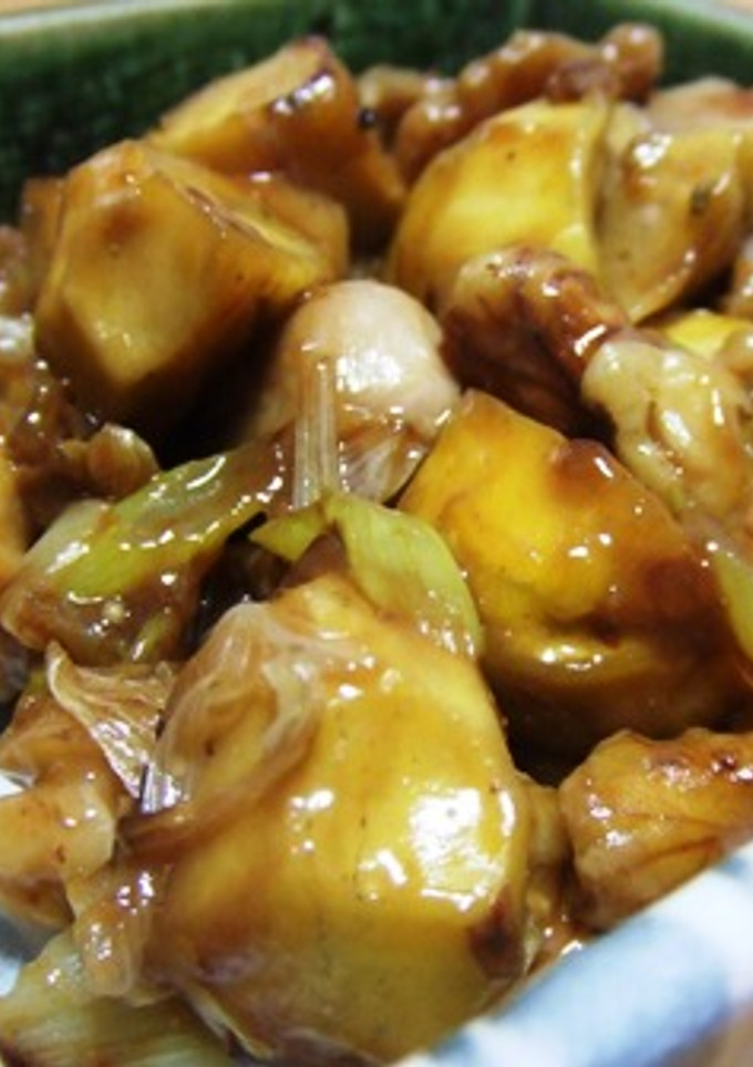鶏肉と栗の炒め物-レシピのメイン写真