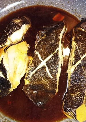 フライパンで鰈の煮付け-レシピのメイン写真