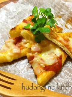 *簡単*節約*うす揚げピザ-レシピのメイン写真