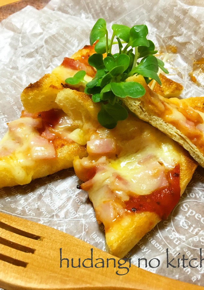 ＊簡単＊節約＊うす揚げピザ-レシピのメイン写真