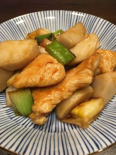 すき焼きのタレで☆胸肉と里芋の炒め物-レシピのメイン写真