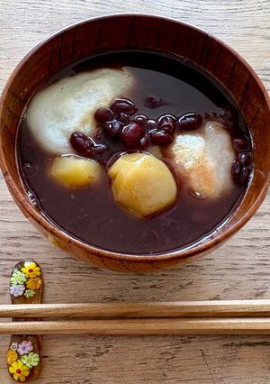 パックのお供え餅で鏡開きぜんざい-レシピのメイン写真