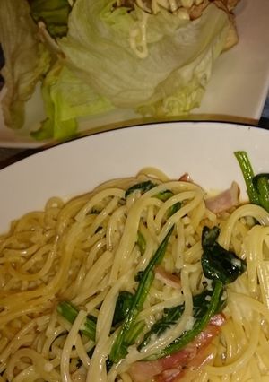 ほうれん草とベーコンのクリームパスタ-レシピのメイン写真