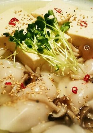 とらふぐだしで水餃子スープ-レシピのメイン写真