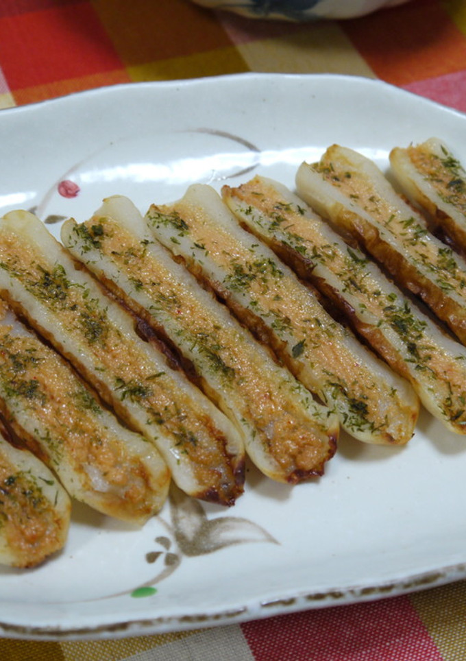 ちくわのめんたいマヨ焼き。-レシピのメイン写真
