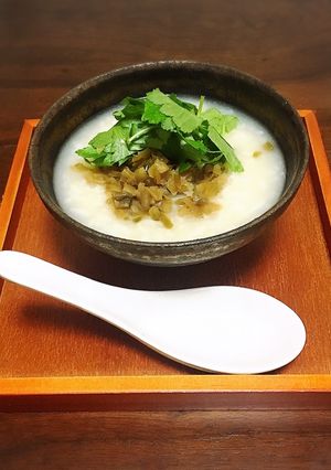 ザーサイと三つ葉の中華粥-レシピのメイン写真