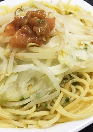 15分で完成！梅と白だしの和風パスタ♪-レシピのメイン写真