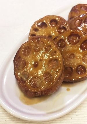 【簡単】甘辛♡レンコンはさみ焼き-レシピのメイン写真