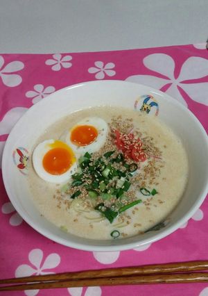 豆乳豚骨ラーメン-レシピのメイン写真