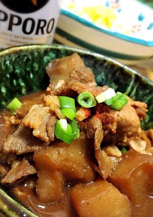 豚小間とこんにゃくの味噌煮☆-レシピのメイン写真