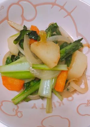 小松菜の野菜炒め-レシピのメイン写真