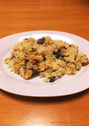 ❁卵たっぷり♡鶏の炭火焼のチャーハン❁-レシピのメイン写真