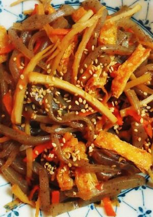 きんぴら揚げこんにゃくスパイシー炒め-レシピのメイン写真