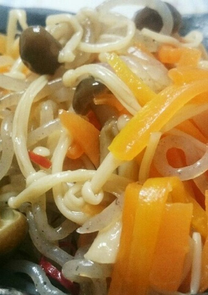 簡単！野菜と豚こまと糸こんにゃくの炒め煮-レシピのメイン写真