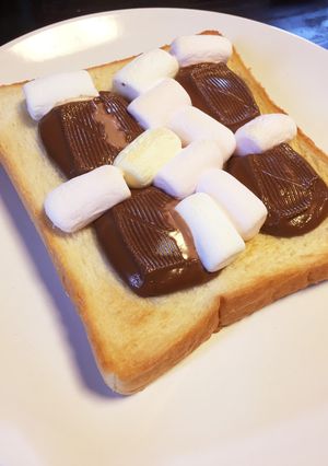 本当に簡単☆マシュチョコトースト♪-レシピのメイン写真