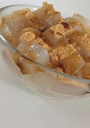きな粉と黒蜜のこんにゃくデザート-レシピのメイン写真