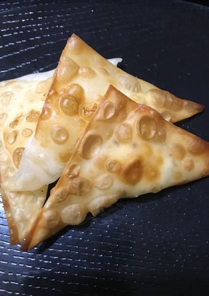簡単！ワンタン皮でクリームチーズ揚げ-レシピのメイン写真