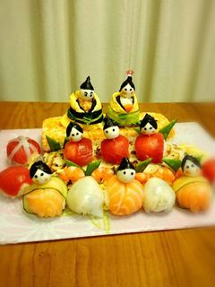 ひな祭りには 手まり寿司でお雛様-レシピのメイン写真