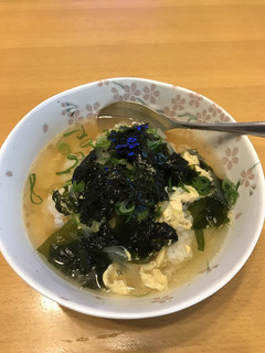 余ったワカメスープでクッパ-レシピのメイン写真
