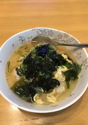 余ったワカメスープでクッパ-レシピのメイン写真