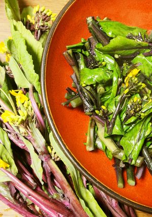 旨さ閉じ込め♪紅菜苔の蒸し焼き-レシピのメイン写真
