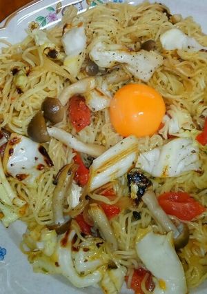 ラ王の袋麺で焼きラーメン-レシピのメイン写真
