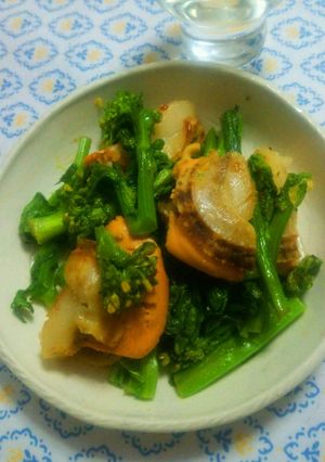 花菜とホタテのレモン塩炒め-レシピのメイン写真