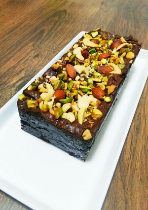 ナッツたっぷりの生チョコケーキ-レシピのメイン写真
