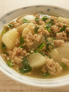 ★かぶの鶏そぼろあんかけ★-レシピのメイン写真