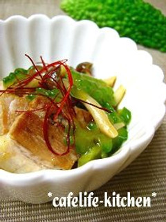 豚肉とゴーヤのオイスターソースがけ-レシピのメイン写真