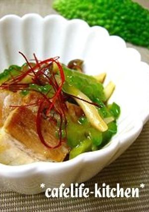 豚肉とゴーヤのオイスターソースがけ-レシピのメイン写真