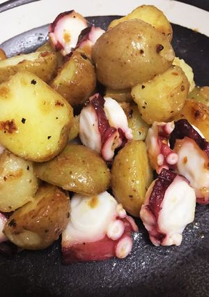 新ジャガとたこの炒め物-レシピのメイン写真