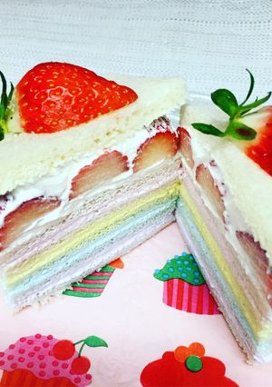 レインボーサンドイッチ-レシピのメイン写真