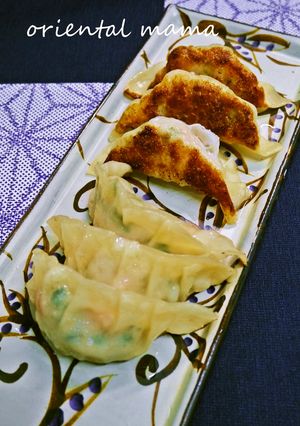 プリップリ！海老とささみの紫蘇餃子-レシピのメイン写真
