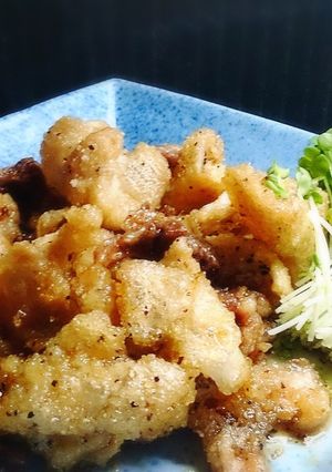 鶏皮のピリ辛甘ダレ炒め-レシピのメイン写真