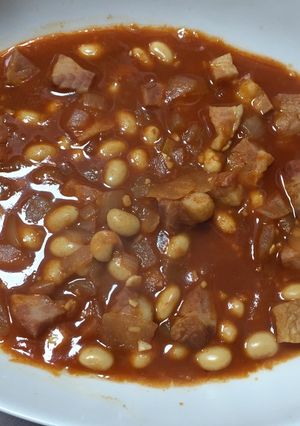 絶妙な塩加減。煮るだけのポークビーンズ-レシピのメイン写真