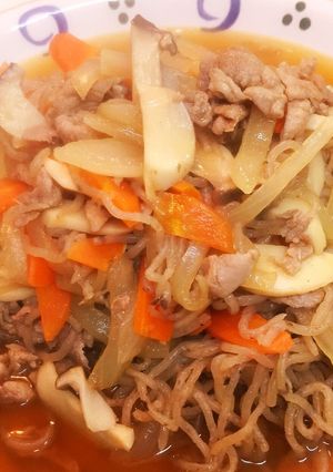 カサ増しヘルシー☆糸こんにゃくの炒め煮-レシピのメイン写真