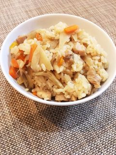 簡単♡鶏ごぼう*炊き込みご飯-レシピのメイン写真