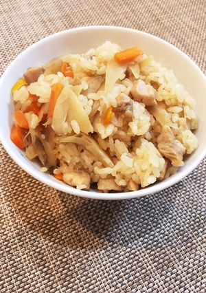 簡単♡鶏ごぼう*炊き込みご飯-レシピのメイン写真