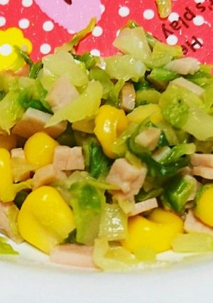 春キャベツのコンソメ炒め(離乳食完了期)-レシピのメイン写真
