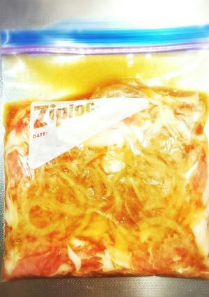 豚薄切り肉の“味染み&やわらか”保存方法-レシピのメイン写真