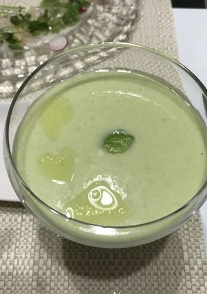 そら豆の冷静スープ-レシピのメイン写真