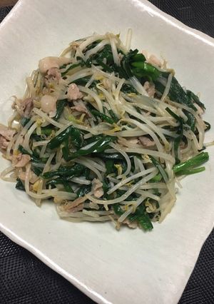 ニラもやし炒め-レシピのメイン写真