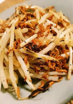小エビとモヤシのにんにく炒め-レシピのメイン写真