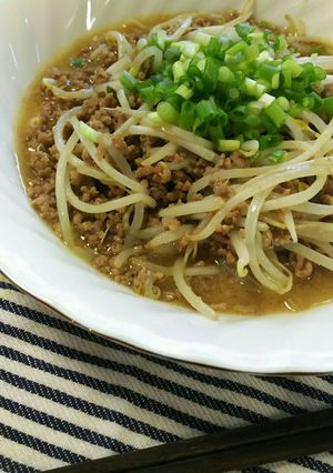 節約☆簡単もやしと挽き肉のオイマヨ炒め◎-レシピのメイン写真